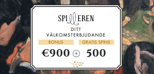 spilleren nätcasino bonus
