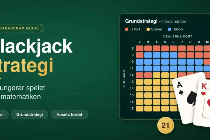 Blackjack strategi – så fungerar spelet och matematiken